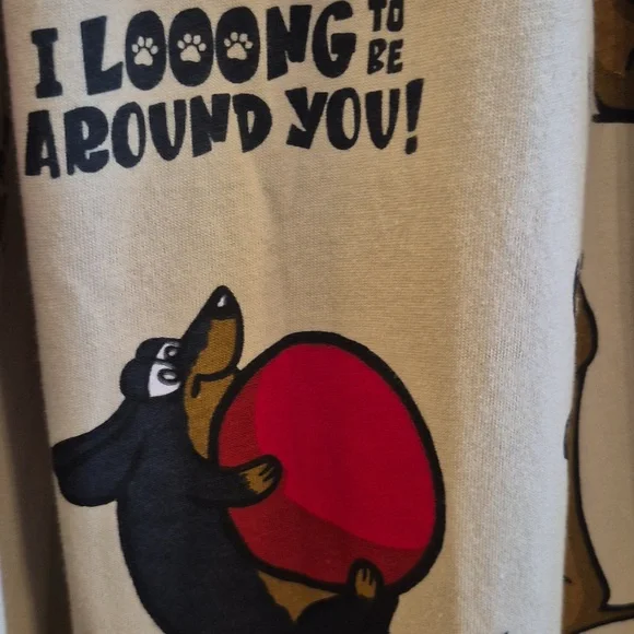 Lazy One Womens PJ Pants Large Wiener Dog Dachshund Sleeper Loungewear Comfy - Picture 7 of 13